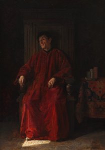 Juge en robe rouge