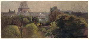 La Tour Eiffel, vue du jardin Delessert