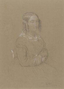Portrait de dame - Adolphe Felix Cals