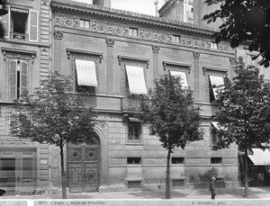 Hôtel de Pourtalès, façade, fin 19e siècle-début 20e siècle - Adolphe Giraudon