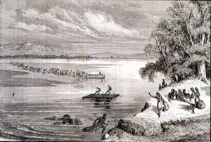Traversée du fleuve Colorado dans les années 1860 - Adolphe Gusman
