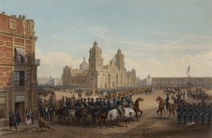 Entrée du général Scott à Mexico - Adolphe Jean Baptiste Bayot