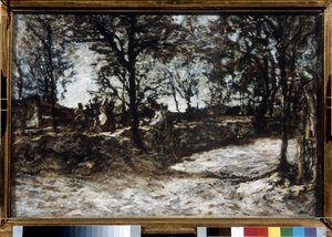 Paysage. Fontainebleau - Adolphe Joseph Thomas Monticelli