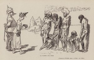 Famine en Inde - Adolphe Leon Willette