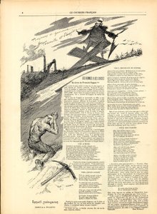 Le Courier anglais, Satirique en N & B - Adolphe Leon Willette