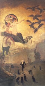 Les Chats Noirs - Adolphe Leon Willette