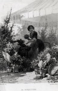 Le Vendeur de Fleurs, milieu du 19e siècle - Adolphe Mouilleron