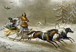 Un Traîneau dans la Neige, Russie