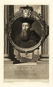 Reginald Pole (1500-1558) (gravure) - Adriaan van der (after) Werff