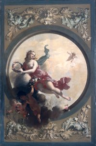Flore avec des putti dispersant des fleurs, 1696