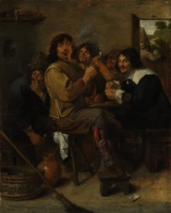 Les Fumeurs - Adriaen Brouwer