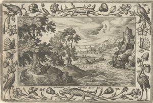 Apôtre Jean à Patmos - Adriaen Collaert