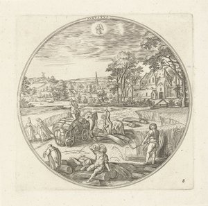 Août (Avgvstvs) (Les douze mois) - Adriaen Collaert