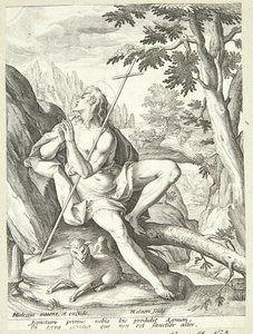 Jean-Baptiste dans le désert - Adriaen Collaert