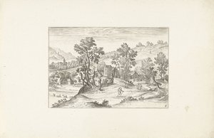 Paysage avec promeneurs (Landschappen rond Antwerpen) - Adriaen Collaert
