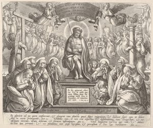 Homme de Douleurs avec les Trois Maries et les Évangélistes
