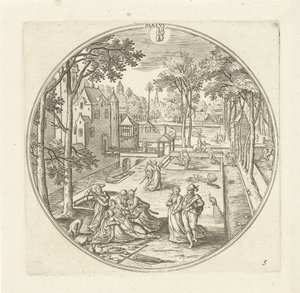 Mai (De twaalf maanden) - Adriaen Collaert