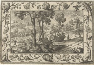 Mauvaises herbes dans le blé - Adriaen Collaert