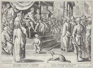 Saint Paul devant Festus et Agrippa - Adriaen Collaert