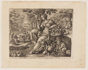 Le goût, tiré des Cinq Sens - Adriaen Collaert