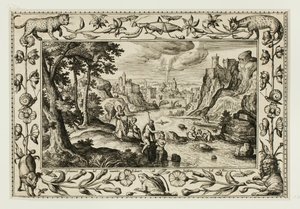 Le baptême du Christ, tiré de Paysages avec scènes de l