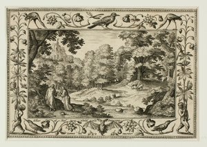 La Tentation du Christ, tirée de Paysages avec scènes de l