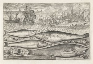 Cinq poissons sur la plage (Piscivm vivae icones)