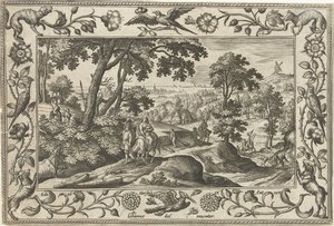 Fuite en Égypte - Adriaen Collaert