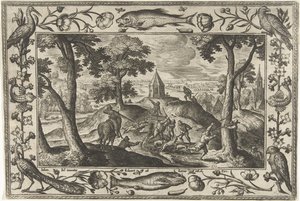 Chasse aux loups - Adriaen Collaert
