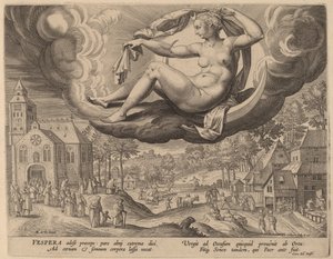 Soir - Adriaen Collaert after Maarten de Vos