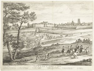 Vue de Béthune (feuille de gauche) - Adriaen Frans Boudewyns