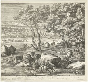 Vue du château de Fontainebleau (feuille de droite)