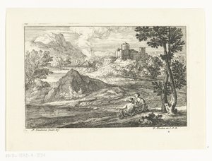 Paysage avec château