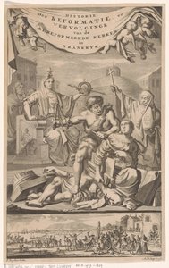 Page de titre pour : E. Benoist, Histoire des Églises Réformées de France, 1696 - Adriaen Haelwegh