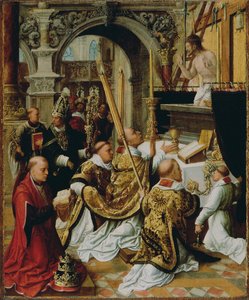 La Messe de Saint Grégoire le Grand, vers 1510-1520 - Adriaen Isenbrandt or Isenbrant