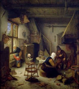 Une famille paysanne à la maison, 1661