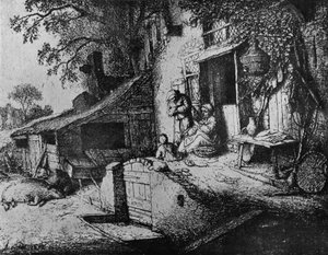 Une femme filant, 1652 - Adriaen Jansz. van Ostade