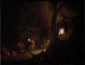 Famille de paysans dans une grange - Adriaen Jansz. van Ostade
