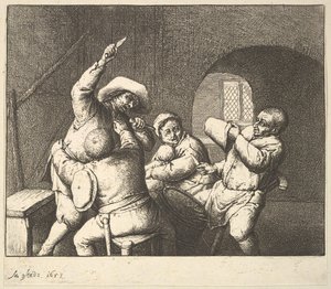 Le Coup de couteau - Adriaen Jansz. van Ostade