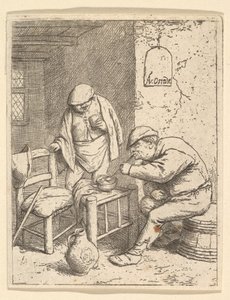 Le fumeur et le buveur, 1682 - Adriaen Jansz. van Ostade