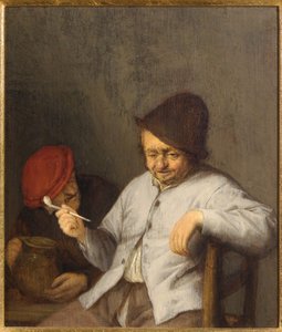 Le fumeur et le buveur, vers 1650 - Adriaen Jansz. van Ostade