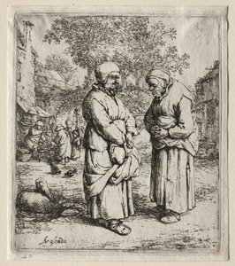 Les deux commères - Adriaen Jansz. van Ostade