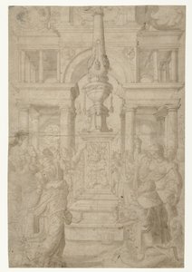 Salomon adore une idole - Adriaen Pietersz Crabeth