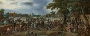 Les princes Maurice et Frédéric-Henri à la foire aux chevaux de Valkenburg