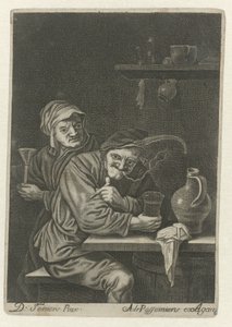Paysans fumant dans une auberge - Adriaen Possemiers