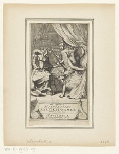 Représentation allégorique avec le Père Temps, Mercure et la Sagesse - Adriaen Schoonebeek