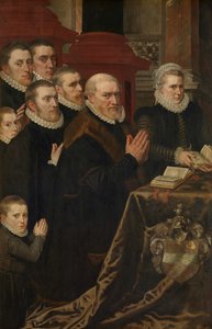 Calvaire et la famille de Gillis de Smidt et Maria de Deckere - Adriaen Thomasz Key
