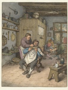 Barbierswinkel - Adriaen van Ostade