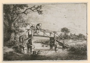 Pêcheurs sur le pont - Adriaen van Ostade