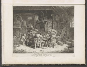 Paysans à un repas dans une auberge - Adriaen van Ostade